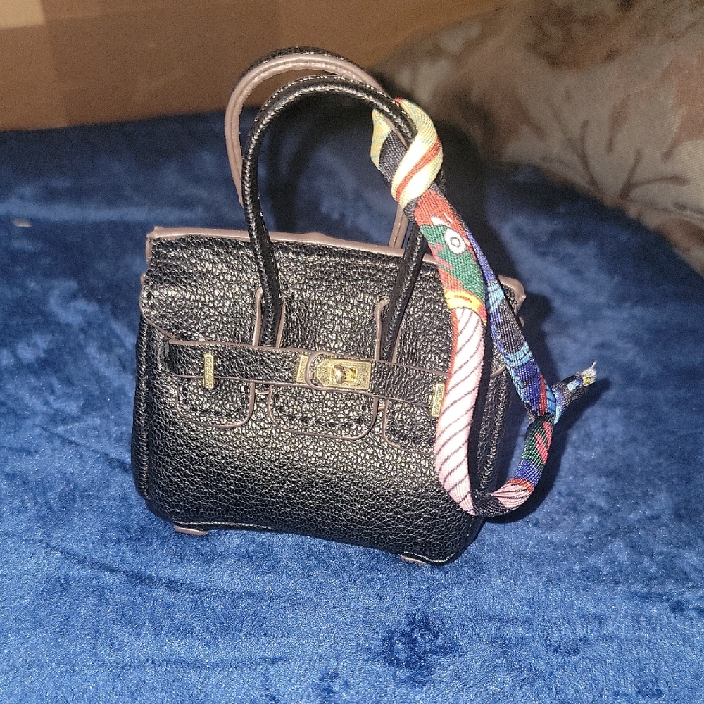 Black Mini Purse Bag Charm